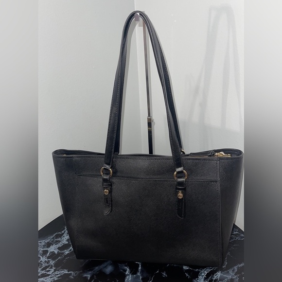 MICHAEL KORS Sullivan Large Leather Tote Bag Black AUTHENTIC NEW -Minor Damage - Picture 8 of 14